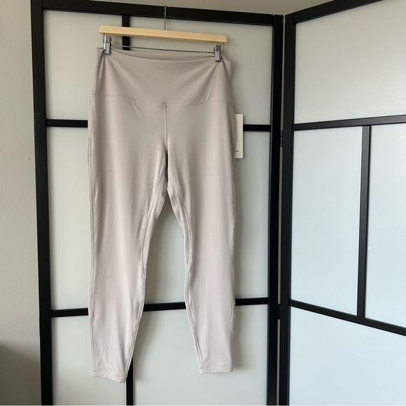 [14] NWT Lululemon Athletica Align High Rise Pant 28” Nulu Legging Chrome 2020 - Picture 4 of 16